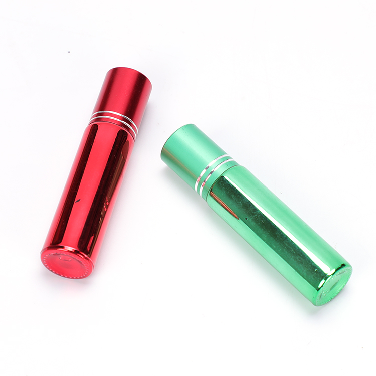Mini Portable Refillable Round 10ml color Perfume Glass Spray Bottles