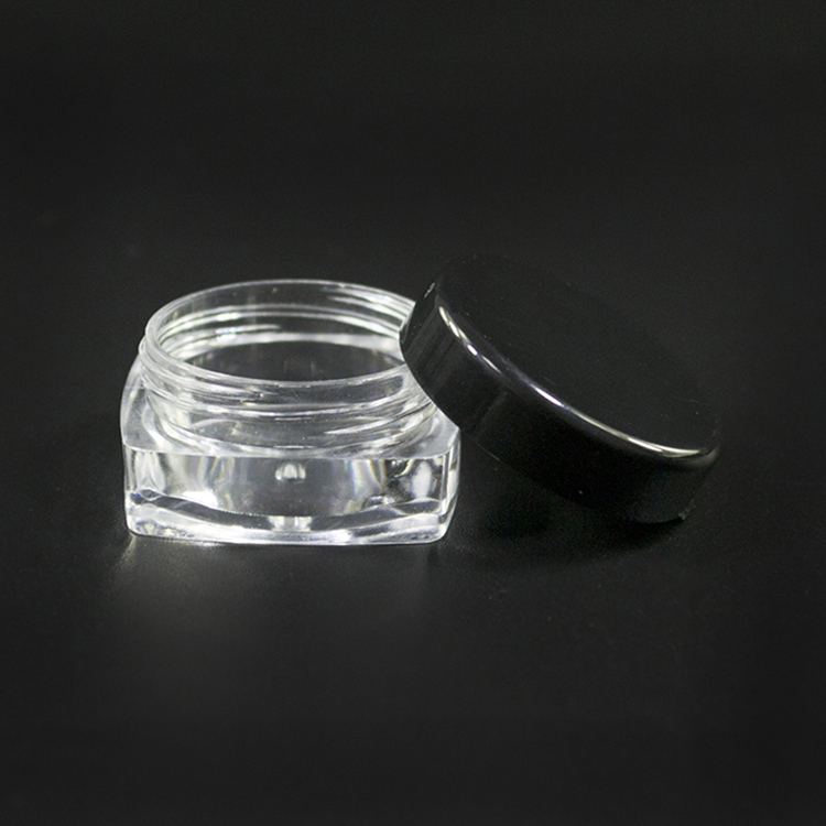 Mini Sample Cosmetic Containers Lip Balm Jars Pot White Tops 3 Gram