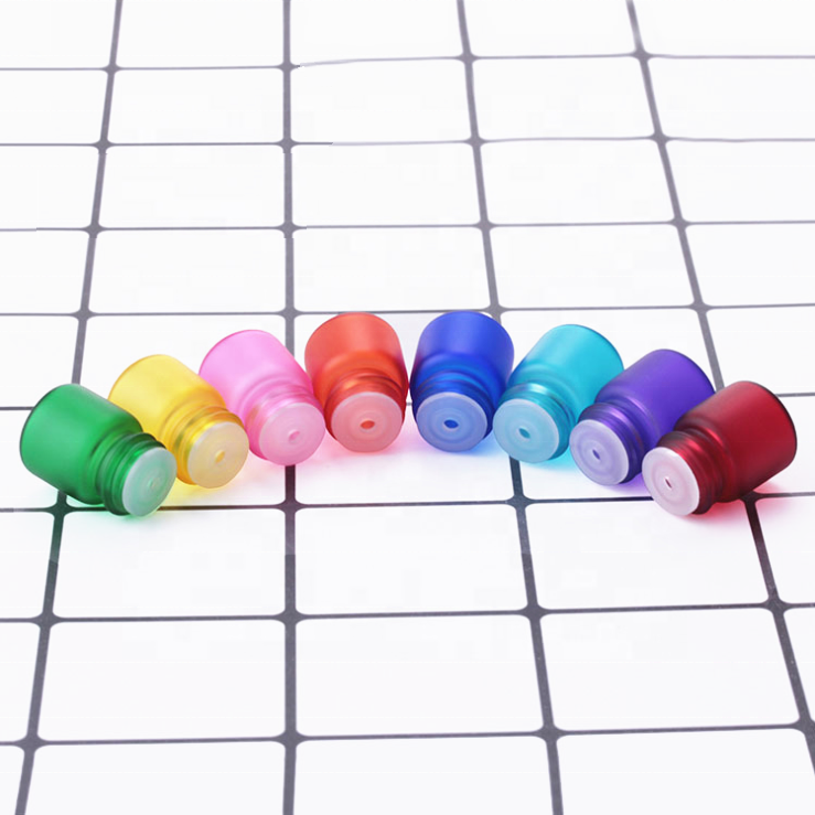Mini Sample Essential oil bottles 1Ml Frosted Colored Small Glass tube bottle