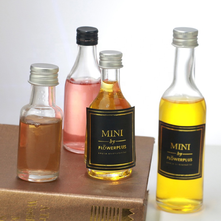 Mini Seal 50 ML/ 100ML Empty Glass with White Wine Bottle Brewed