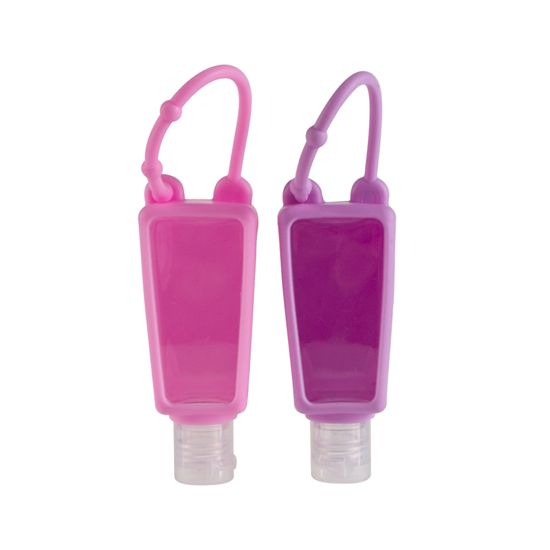Mini Silicone 30ml Travel Portable Pocket Size Hand Sanitizer Bottle with Empty Holder
