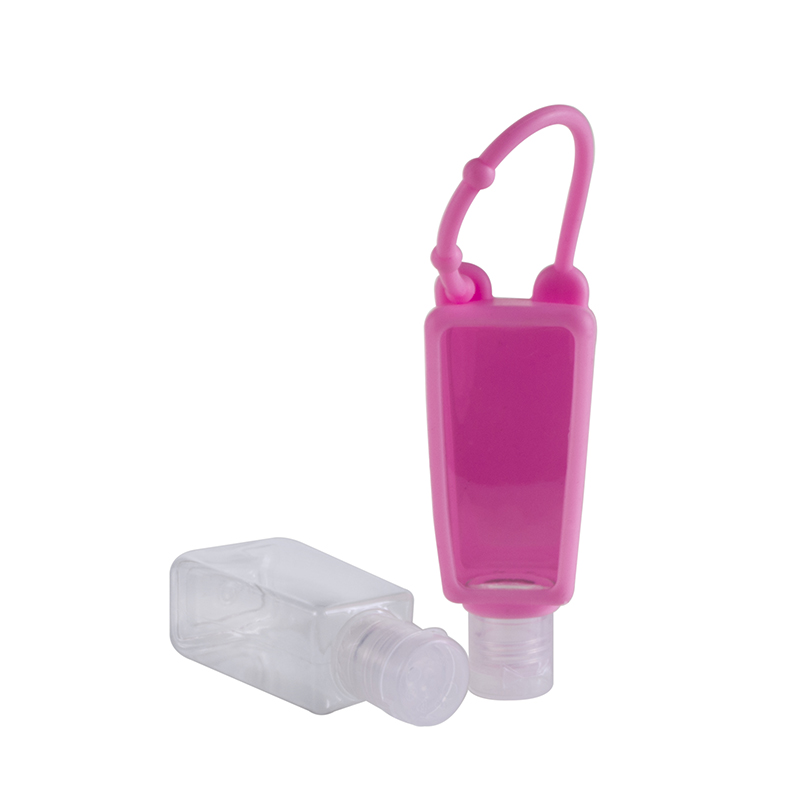 Mini Silicone 30ml Travel Portable Pocket Size Hand Sanitizer Bottle with Empty Holder