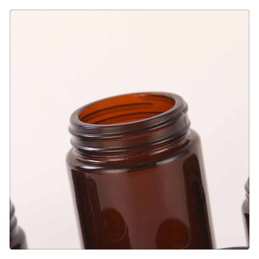 Mini Size Wholesale Luxury Amber Empty Glass Jars Packaging for Candle Making