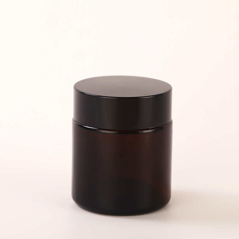 Mini Size Wholesale Luxury Amber Empty Glass Jars Packaging for Candle Making