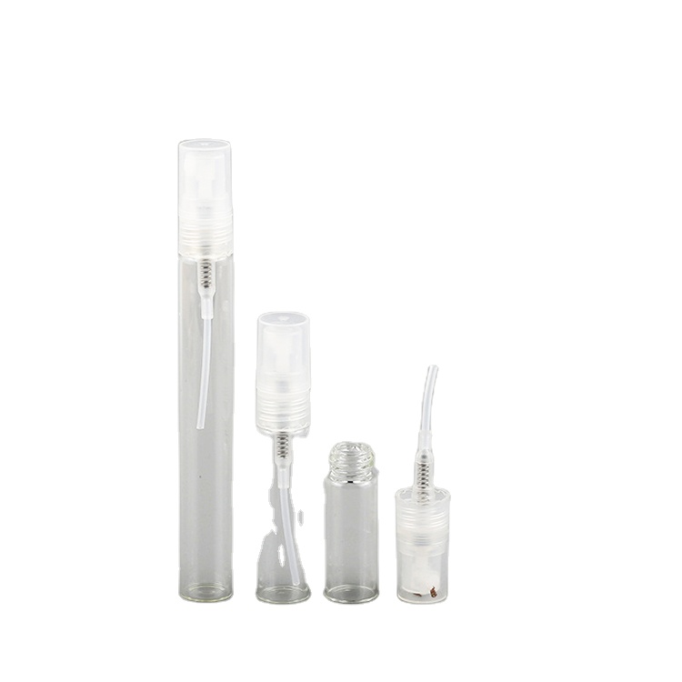 Mini Travel Sample Packaging 2ml 3ml 5ml Refillable Plastic Perfume Spray Bottle Wholesale