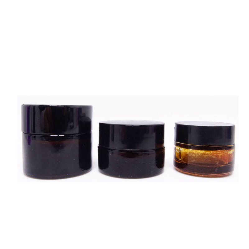 Mini beauty clear skin care cream face cream 3g 5g 10g clear glass cosmetic jar with lid packing