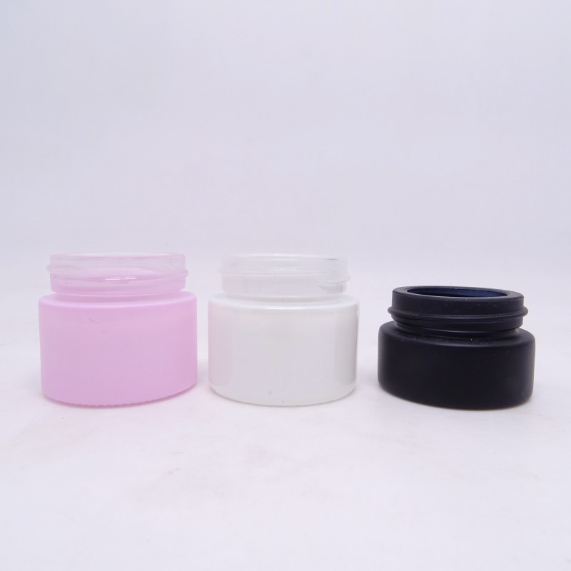 Mini beauty clear skin care cream face cream 3g 5g 10g clear glass cosmetic jar with lid packing
