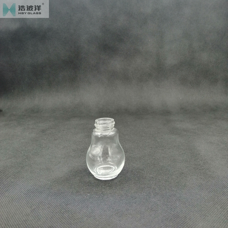 Mini bulb shaped 47ml spice pepper glass bottle with plastic cap