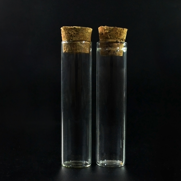 Mini clear glass wishing small drift bottle vials with cork Glass Tube Corked Jars Candy Bottle