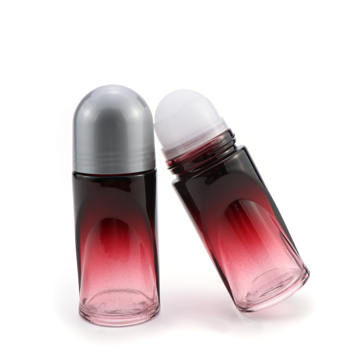 Mini colorful 20ml 30ml 50 ml Plastic roller glass roll on deodorant bottle for personal skin care