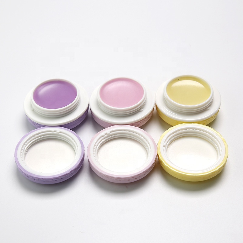 Mini cosmetic makeup 5g 10g macaron shape lip balm container