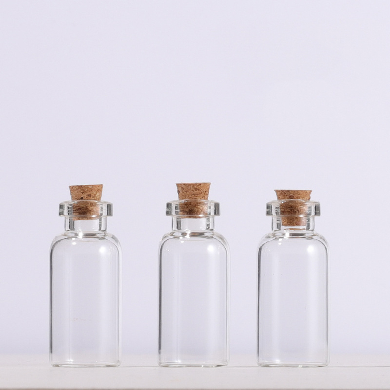 Mini drift bottle 5ml Wishing bottle 18 x 40 cork glass jewelry bayonet sample bottle Amazon Supply