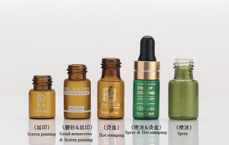Mini essential oil bottle glass dropper bottle for test 1ml 2ml 3ml 5ml