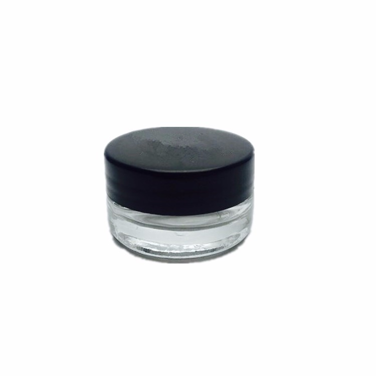 Mini makeup sample 3ml cosmetic glass jar for face cream eyeliner lipstick
