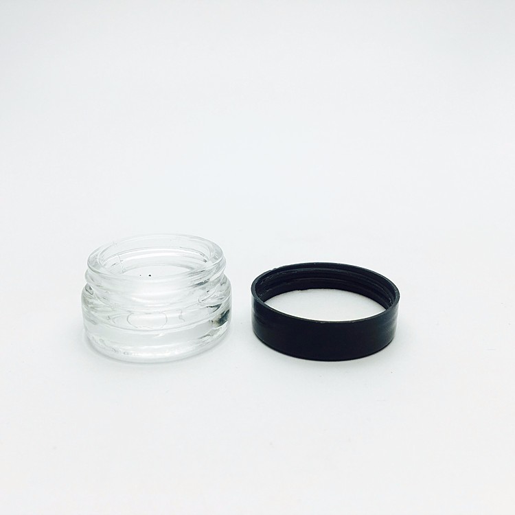 Mini makeup sample 3ml cosmetic glass jar for face cream eyeliner lipstick