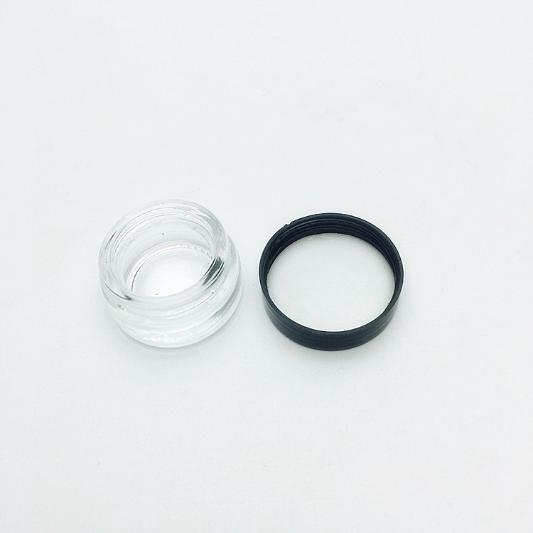 Mini makeup sample 3ml cosmetic glass jar for face cream eyeliner lipstick