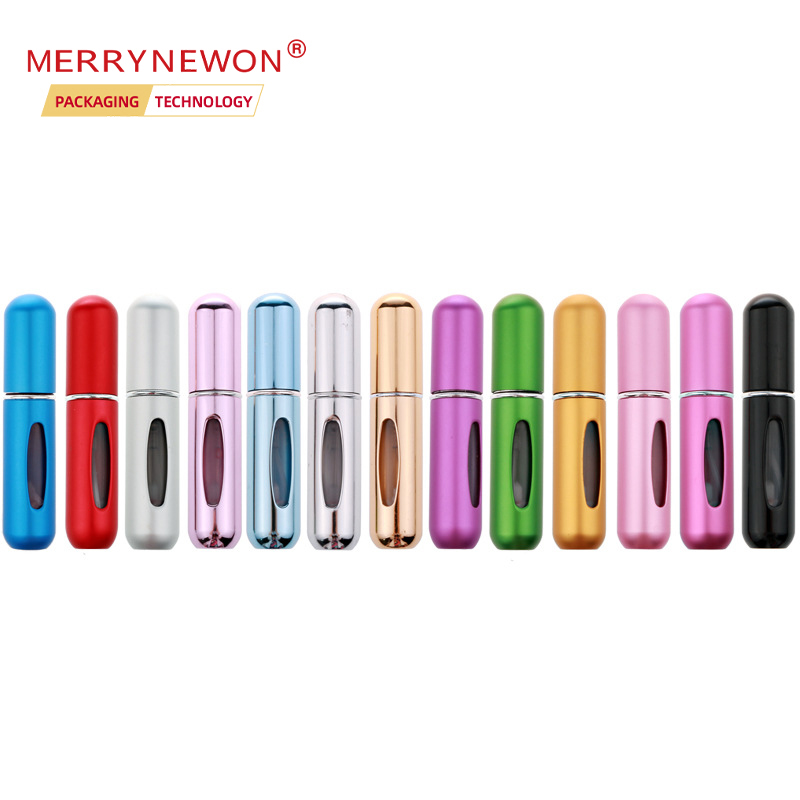 Mini perfume bottle with spray atomizer wholesale luxury reusable refillable perfume bottle for men women 5ml 8ml