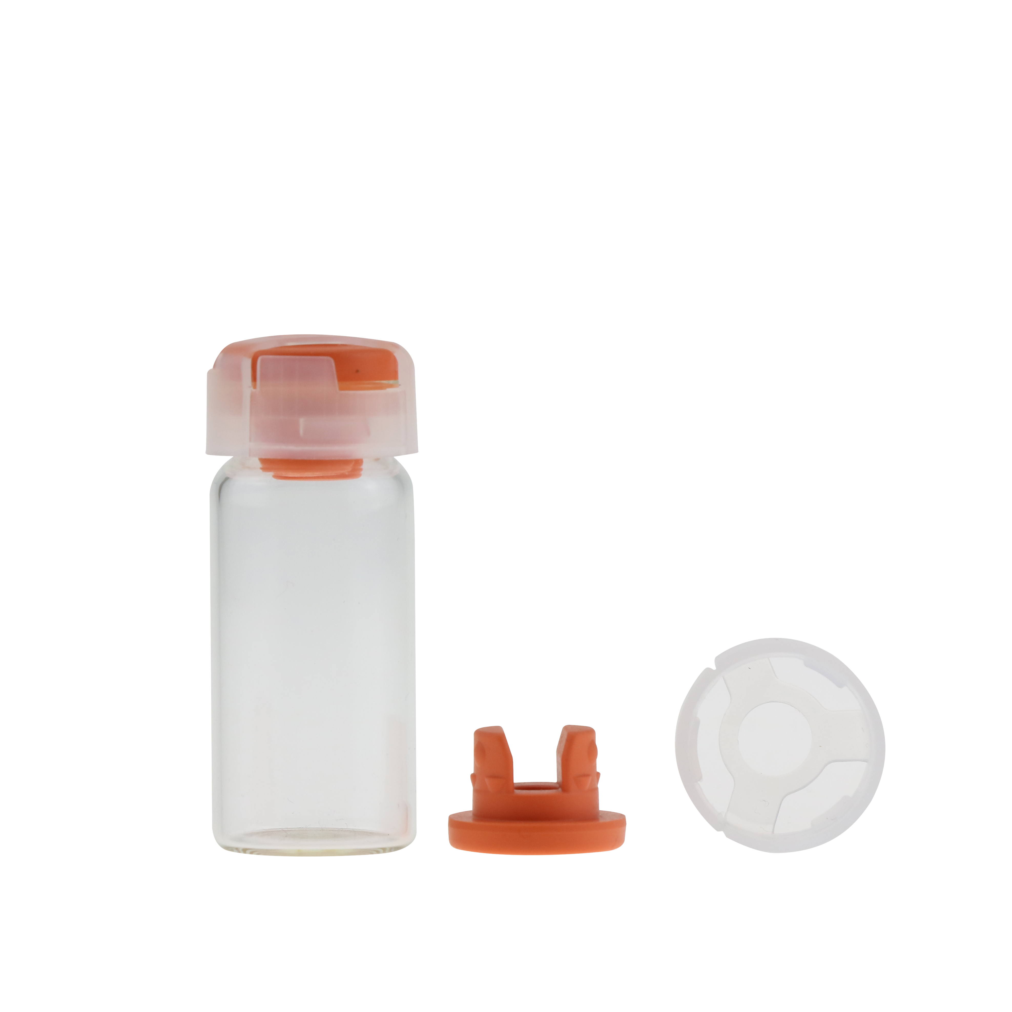 Mini pill test tube glass bottle vial penicillin essential oil jar with rubber stopper and rubber stopper
