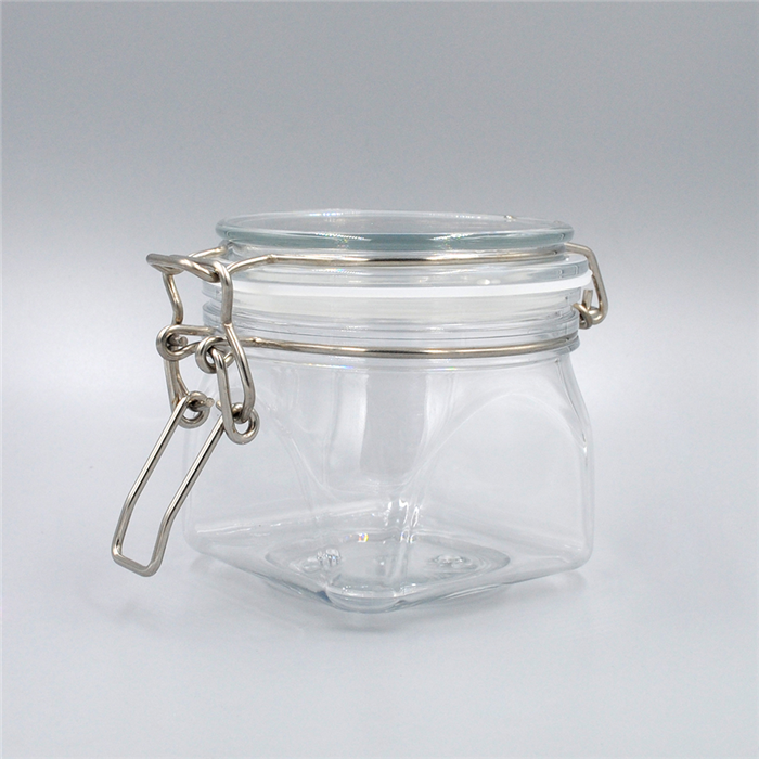 Mini plastic vanilla container with colorful color