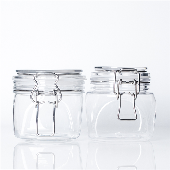 Mini plastic vanilla container with colorful color