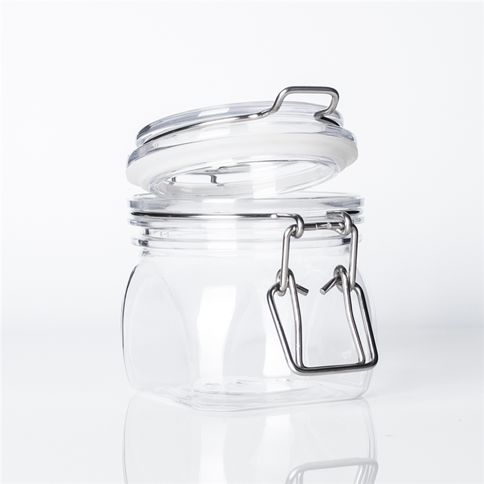 Mini plastic vanilla container with colorful color