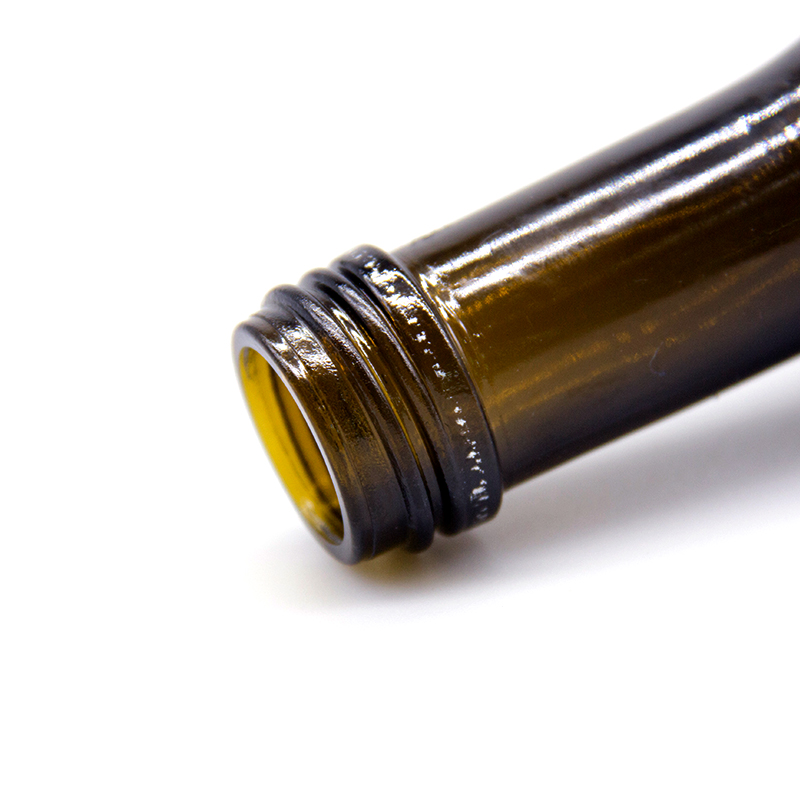 Mini portable 250ml amber beer glass bottle with metal crown cap wholesale