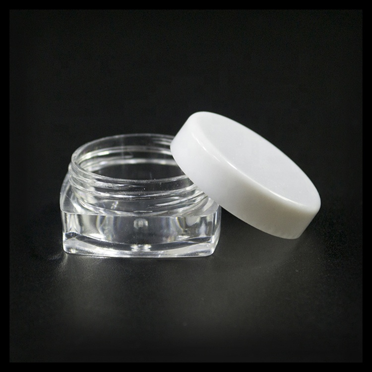 Mini round square 3g 5g skin care cosmetic cream jar