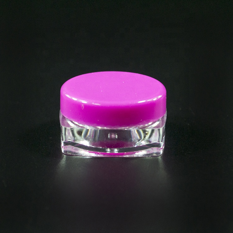 Mini round square 3g 5g skin care cosmetic cream jar