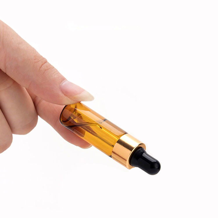 Mini sample glass bottle 1ml 2ml 3ml 5 ml clear amber brown glass dropper bottles vials small sample bottle