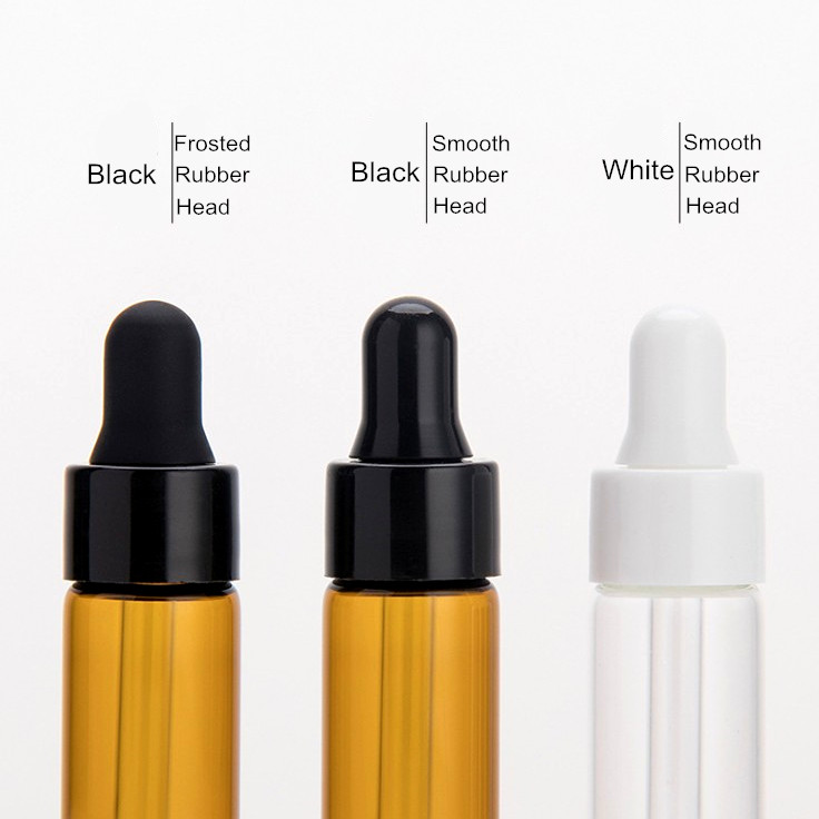 Mini sample glass bottle 1ml 2ml 3ml 5 ml clear amber brown glass dropper bottles vials small sample bottle