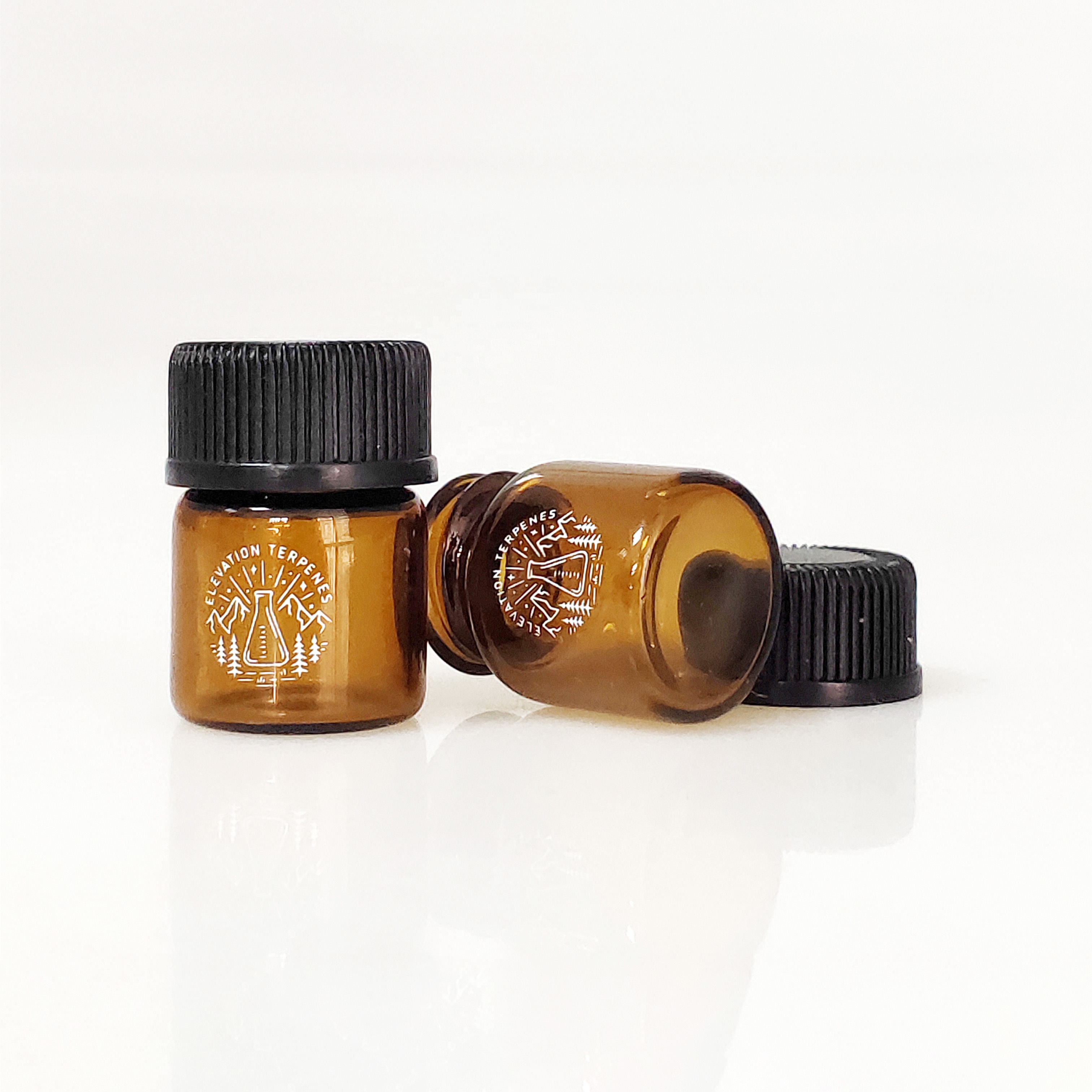 Mini sample vials clear amber glass blue dropper bottle 1ml 2ml 3ml 5ml for essential oil