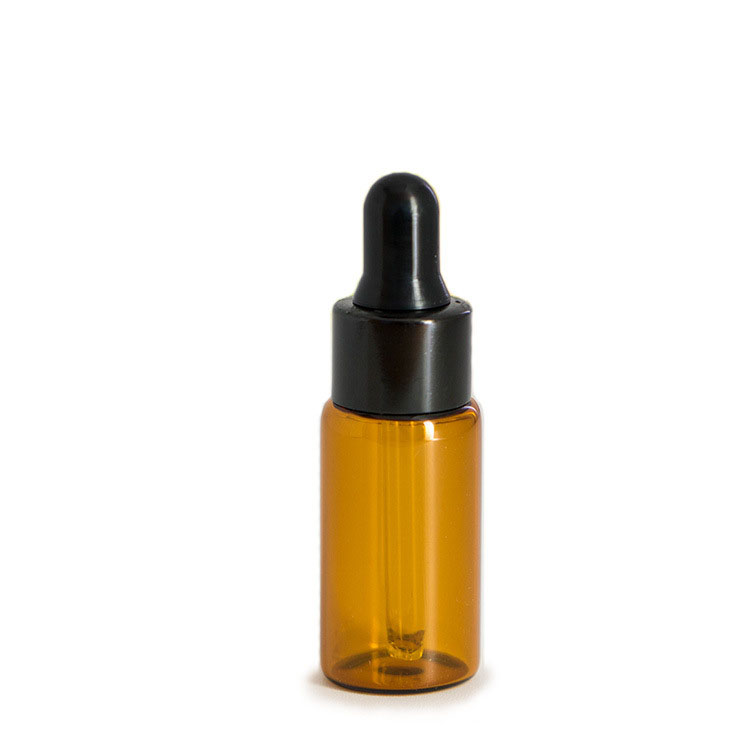 Mini sample vials clear amber glass blue dropper bottle 1ml 2ml 3ml 5ml for essential oil