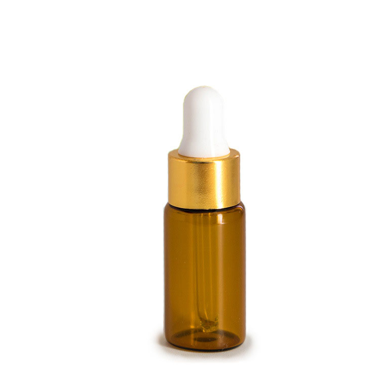 Mini sample vials clear amber glass blue dropper bottle 1ml 2ml 3ml 5ml for essential oil