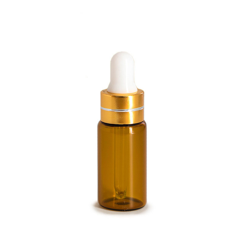 Mini sample vials clear amber glass blue dropper bottle 1ml 2ml 3ml 5ml for essential oil
