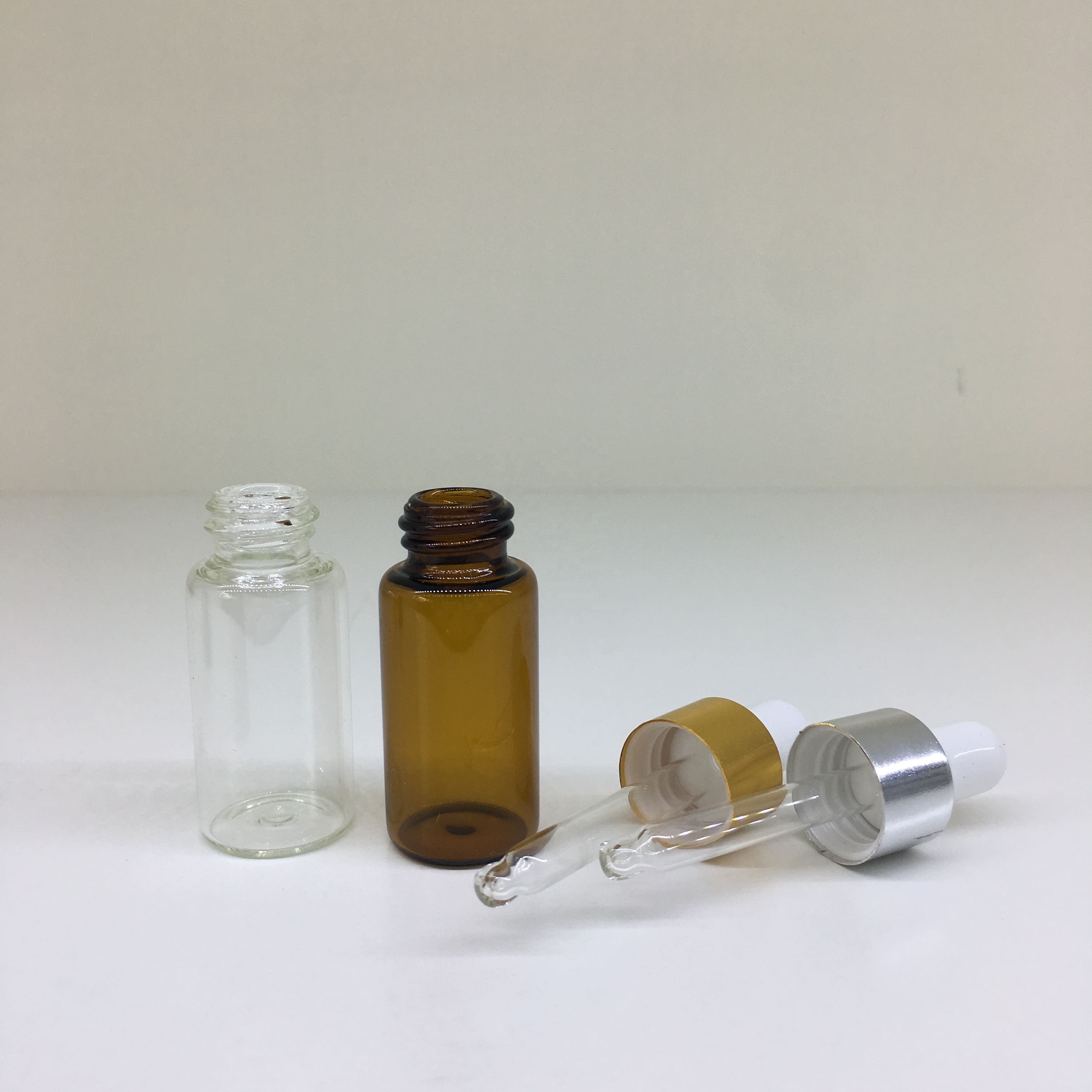 Mini sample vials glass vial with dropper 1ml 2ml3ml 5ml essential oil glass dropper bottle