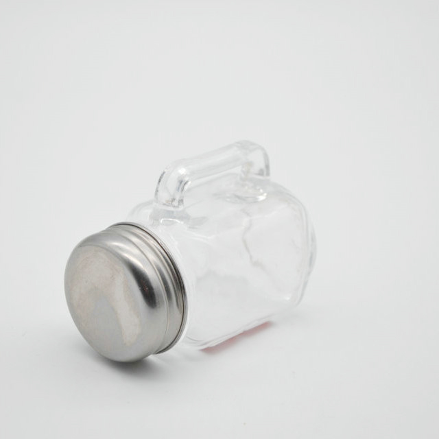 Mini size 40ml glass mason spice handle jar seasoning shaker glass bottlel for kitchen