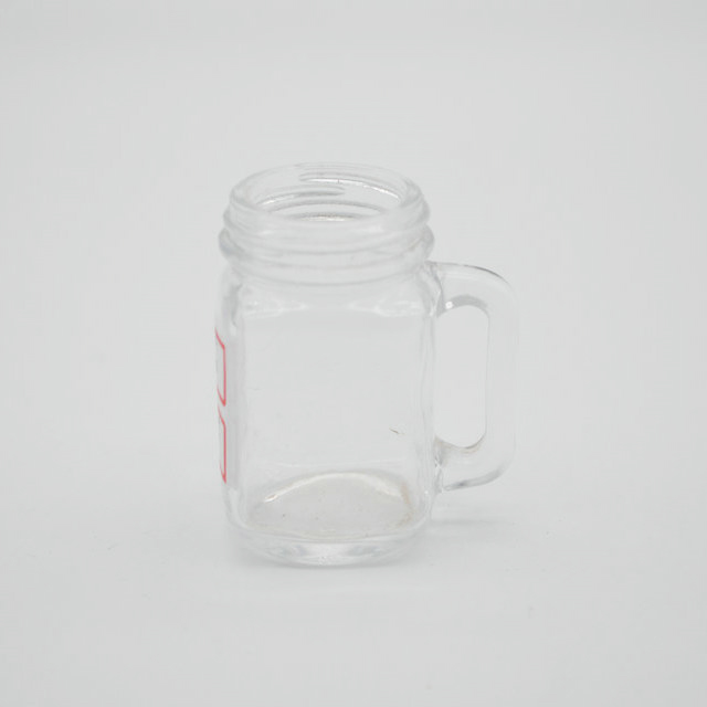 Mini size 40ml glass mason spice handle jar seasoning shaker glass bottlel for kitchen