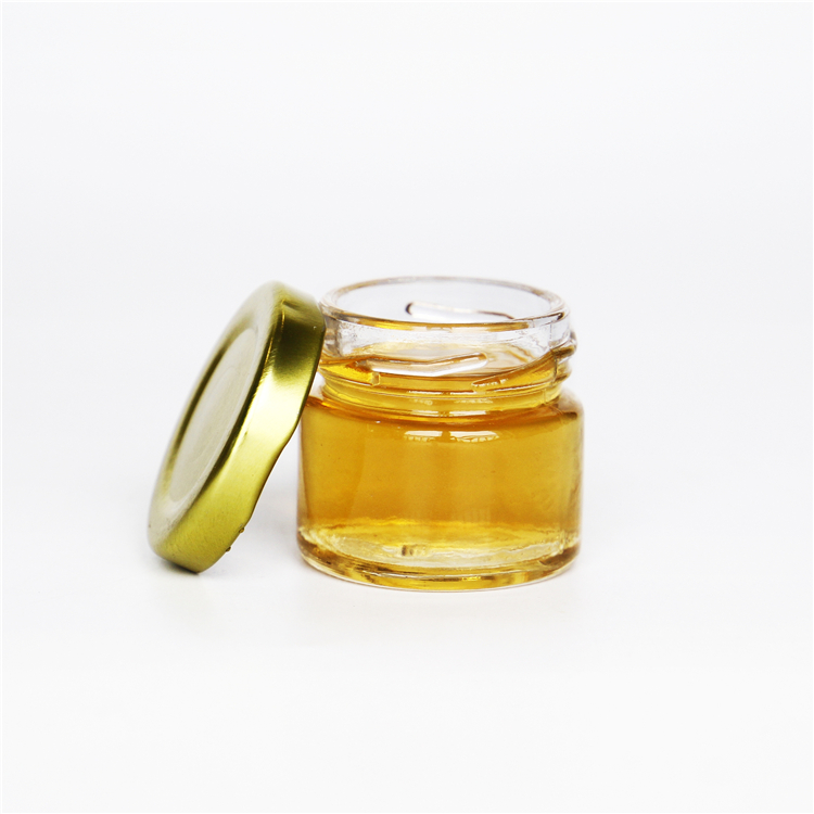 Mini size 50ml Glass Jar Honey Caviar Glass Jars Jam Container with twist-off Cap