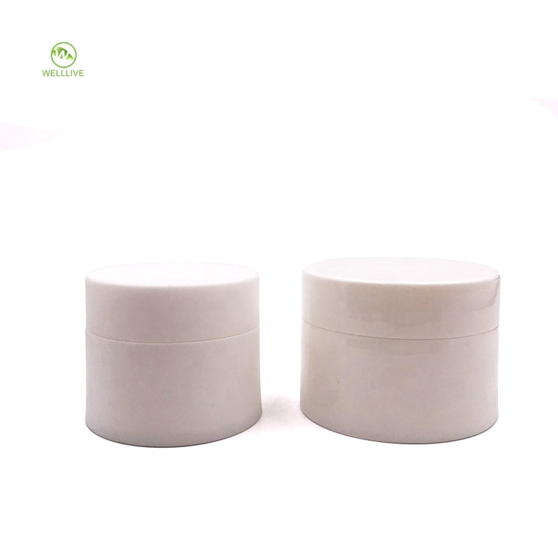 Mini small 3g 5g 10g 15g 30g 50g 80g frosted white black pp plastic jar for anointing oil