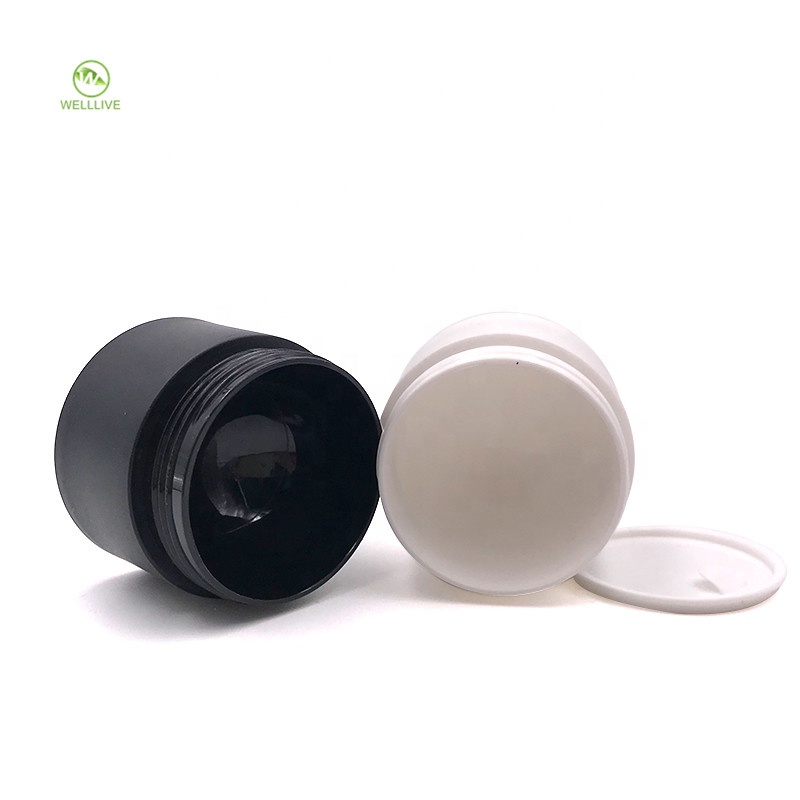 Mini small 3g 5g 10g 15g 30g 50g 80g frosted white black pp plastic jar for anointing oil
