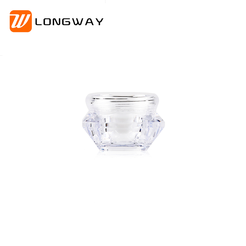 Mini travel box 5g 10g 15g skincare empty AS cream sample cosmetic jar jars small plastic bottle