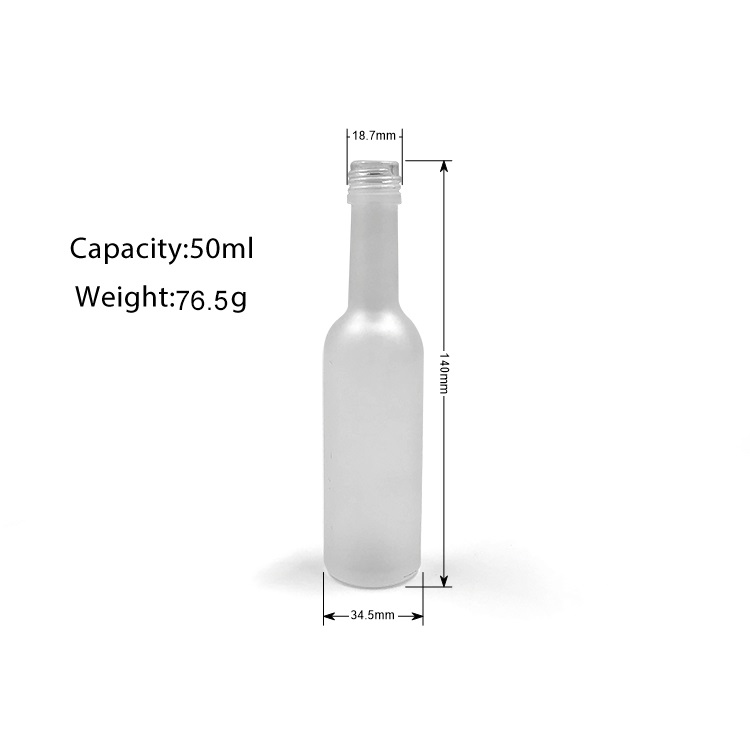 Miniature Bottles 50ML Mini Liquor Bottles for Airplane Travel for Wedding Favors