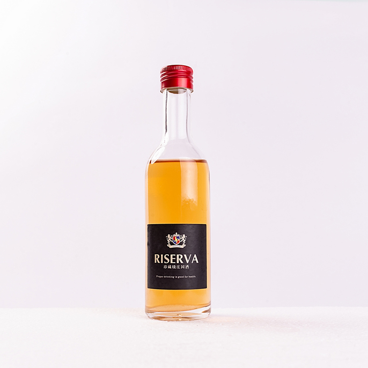 Miniature mini glass wine bottles round empty 100ml glass whisky, liquor alcohol spirits wine bottles with screw lid