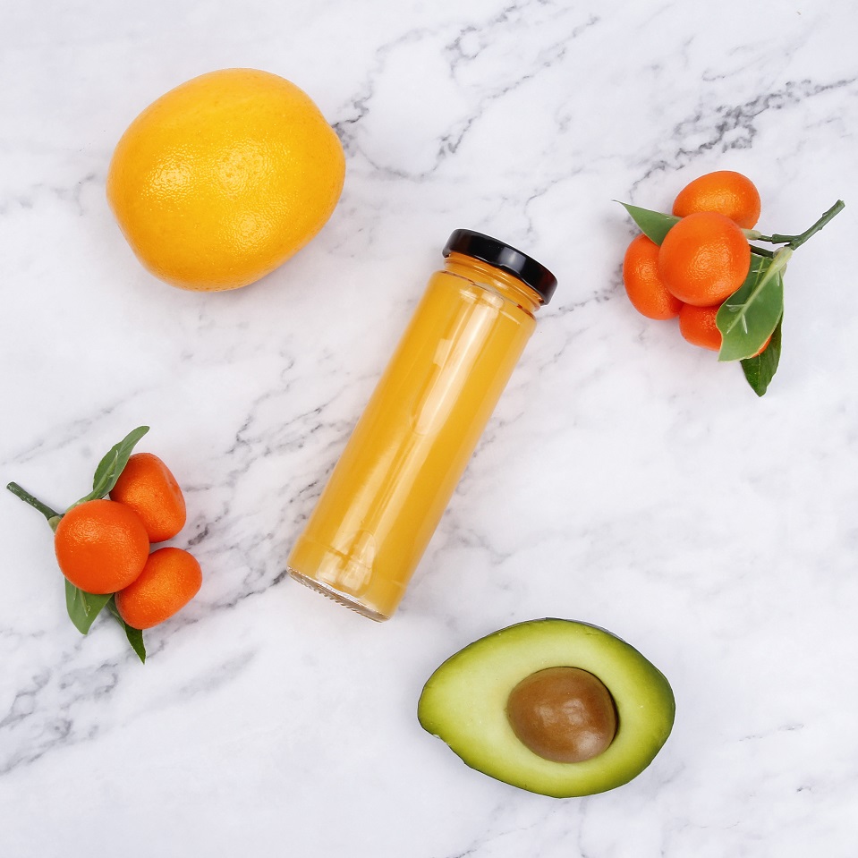 Mocale 16oz Clear Paragon Straight SIde Spice Jar Glass Paragon Jar With Metal Lid