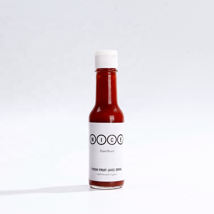 Mocale woozy 150ml/ 250ml empty clear sauce glass bottles dressing chilli tomato and sauces bottle for sale