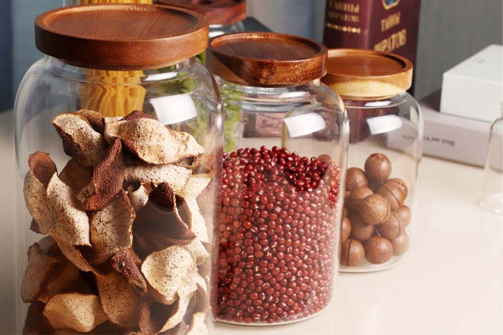 Modern Design Transparent Glass Food Storage Jars Food Storage Containers Glass Enlarged Thickened With Sealed Lid To Store Food