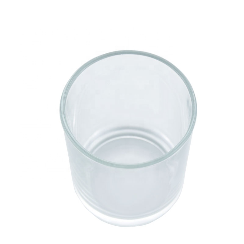 Modern Glass Jar For Candle Making Transparent Glass Candle Holder Glass Candle Jar