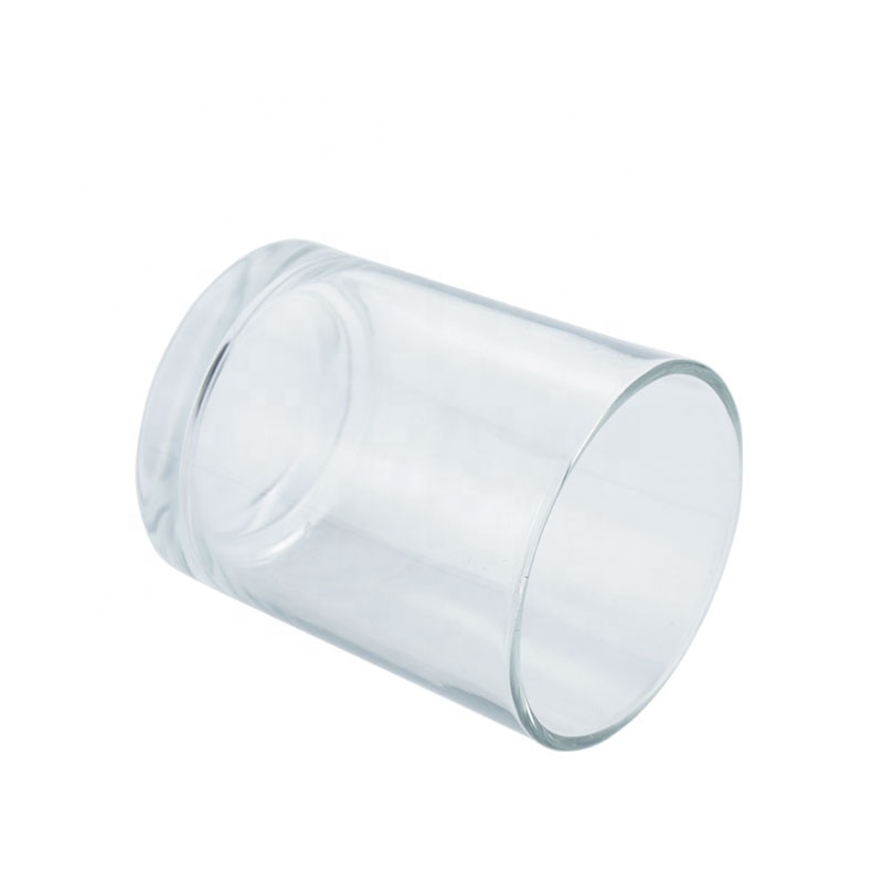 Modern Glass Jar For Candle Making Transparent Glass Candle Holder Glass Candle Jar
