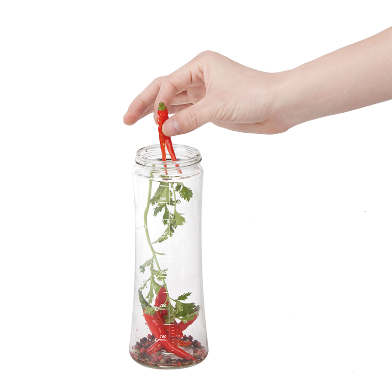 Modern Glass Olive Oil and Vinegar Dispenser, Wide Opening for Easy Refill and Cleaning, BPA Free Pouring Spouts, 18 Oz