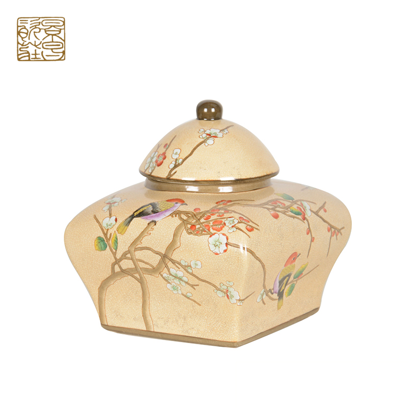 Modern fashion living room decorations ceramic canister price